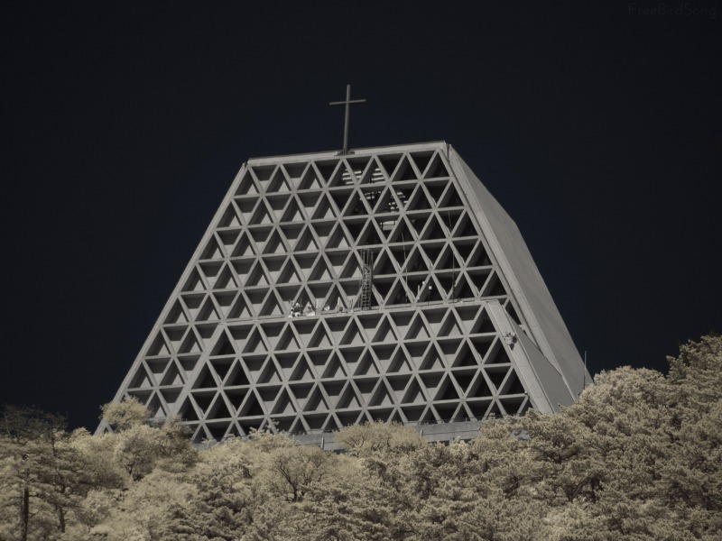 Infrared Photo Brutalist Architecture Italy