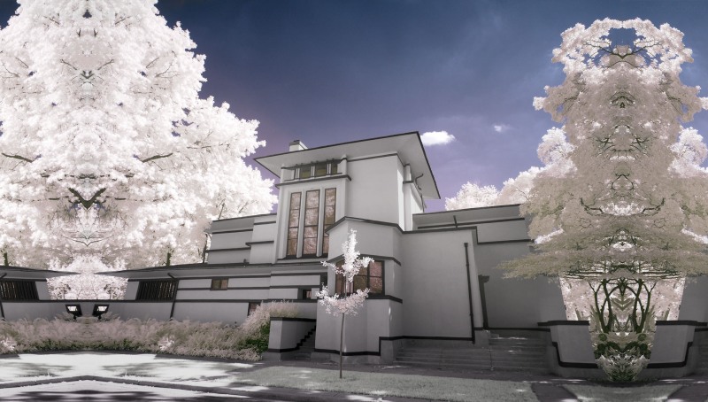 Infrared Photo Frank Lloyd Wright Fricke House