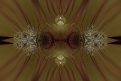 An ornate psychedelic digital fractal painting entitled Elegant