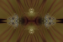 An ornate psychedelic digital fractal painting entitled Elegant