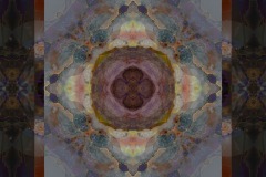 An ornate psychedelic digital fractal painting titled Consideration