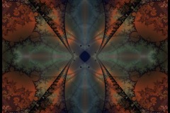 An ornate psychedelic digital fractal painting entitled Enter The Void
