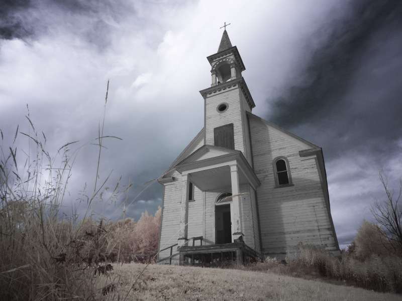 Infrared photo Church Prairie