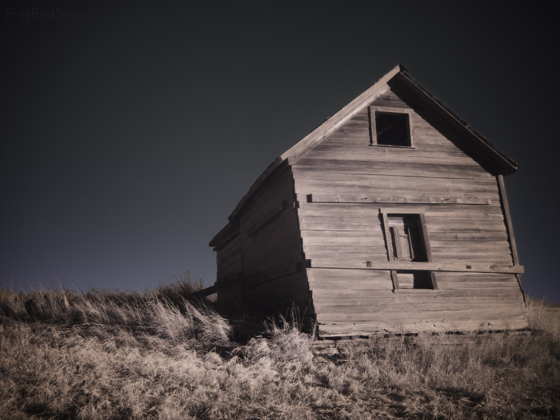 IR photo Otherworldly Barn Infrared Photo